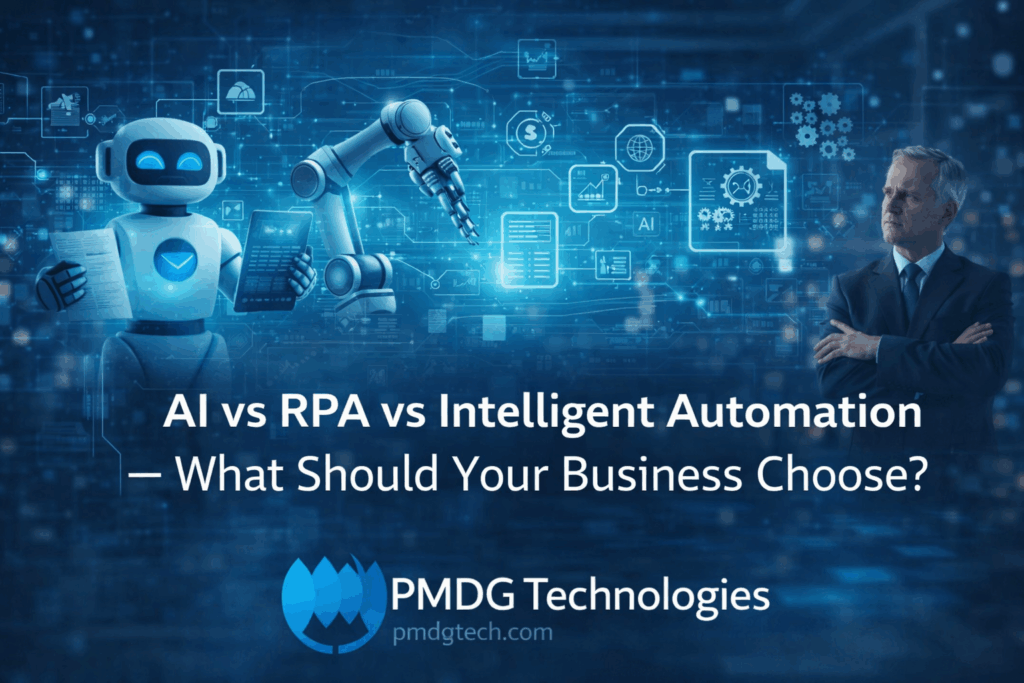 AI vs RPA vs Intelligent Automation